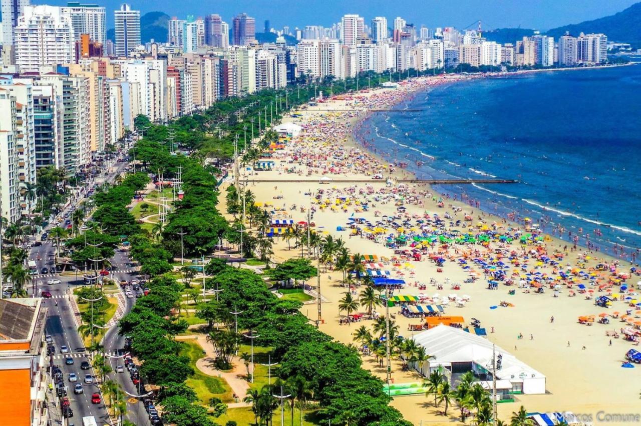 Quadra Praia 70 M Do Mar Santos  Exteriör bild