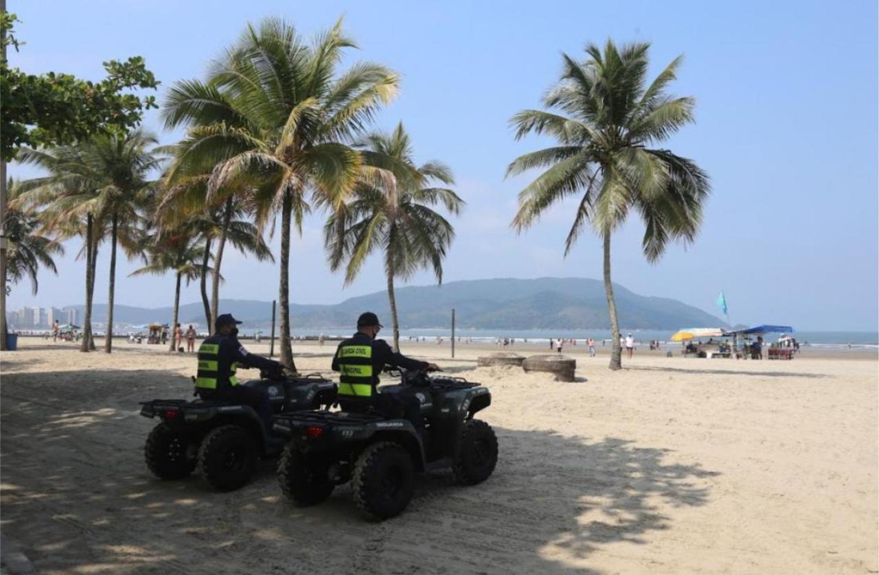 Quadra Praia 70 M Do Mar Santos  Exteriör bild